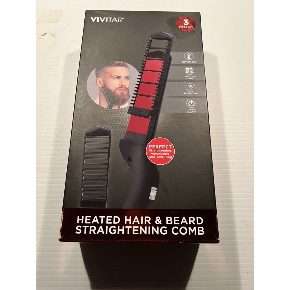 VIVITAR Heated HAIR & BEARD straightening New In Box